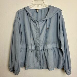 A New Day Target Light Blue Jacket Windbreaker Lightweight